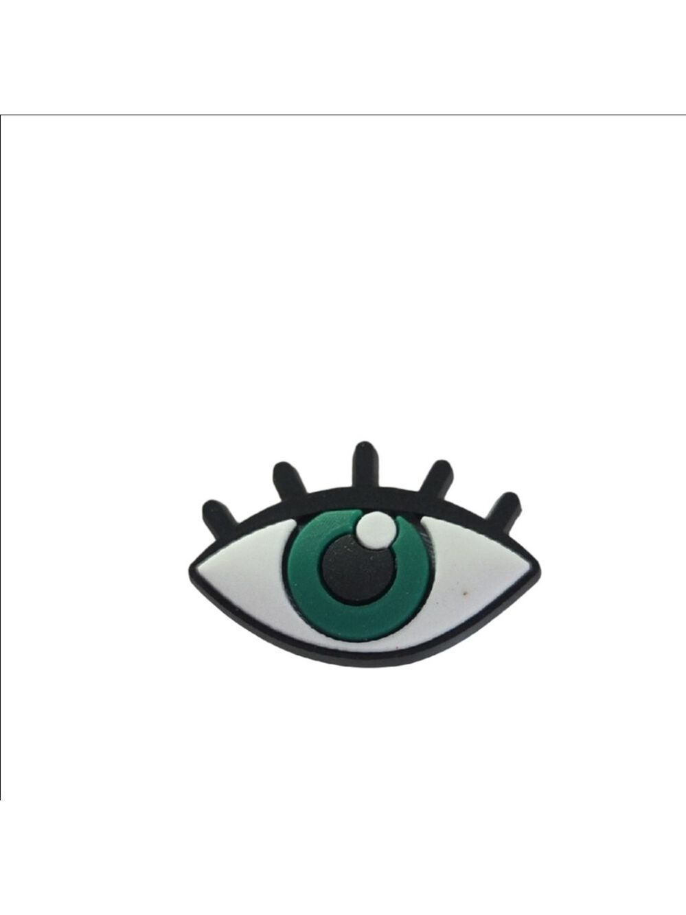 Eye Shoe Charm Green Black